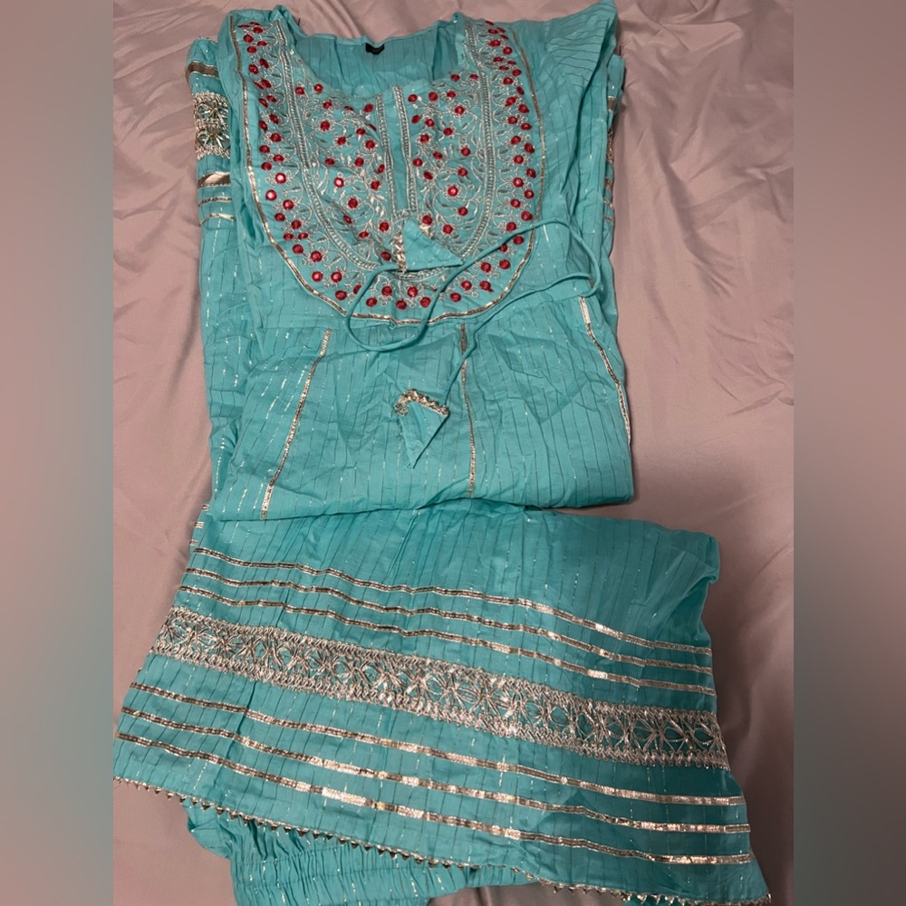 Beautiful frok shirt with plazo